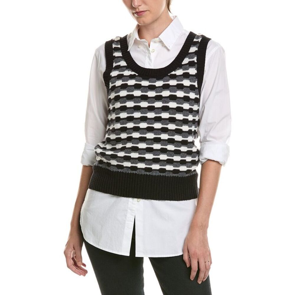 Officine Générale Womens Tilda Wool-Blend Tank Top, White